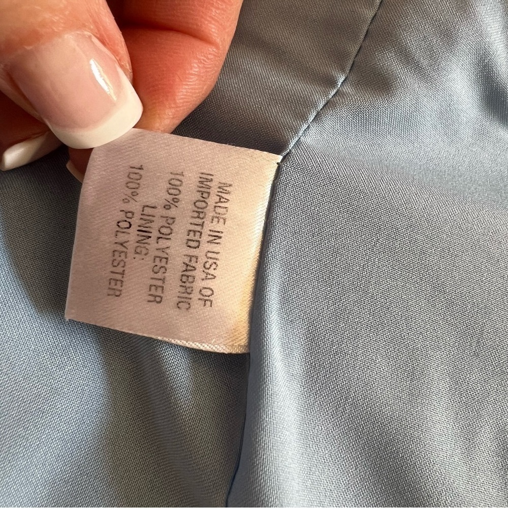 DREW BLUE SATINY BLAZER SIZE XS - Picture 9 of 9